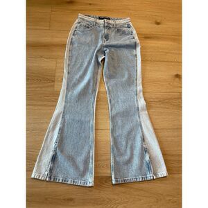 Social Tourist by Hollister dual-tone flare jeans 29